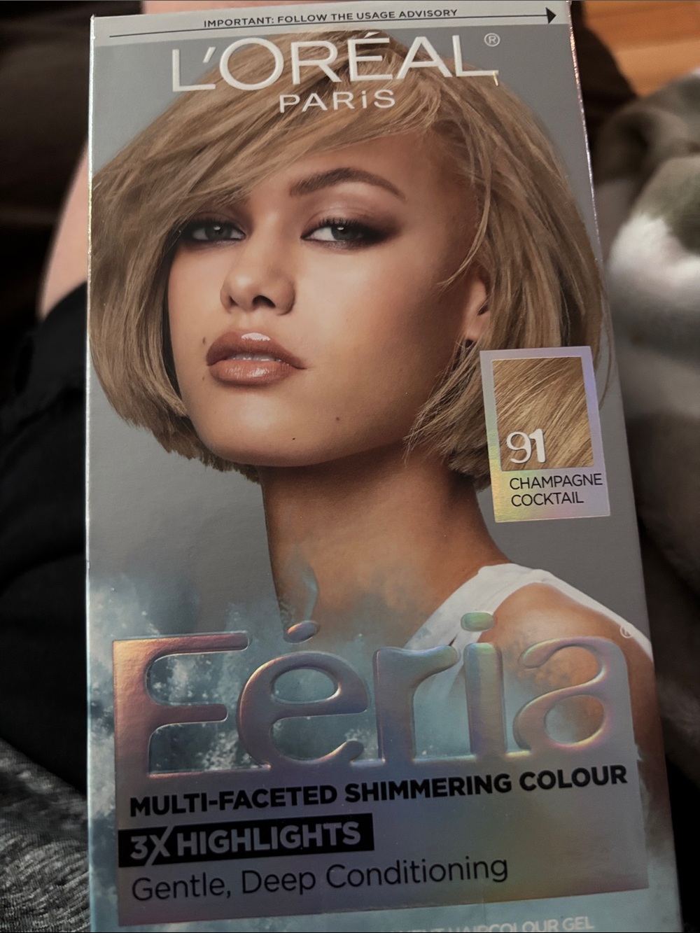 Lot of 4 Feria Hair Colour – 91 Champagne Cocktail Blonde